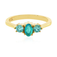 Blue Ethiopian Opal Silver Ring