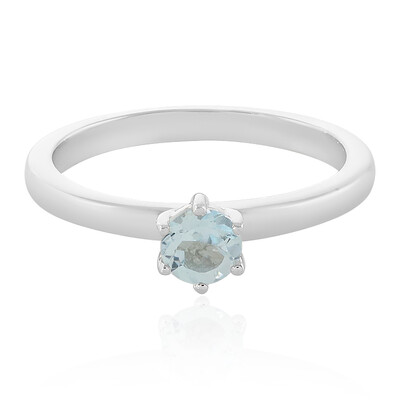 Sky Blue Topaz Silver Ring