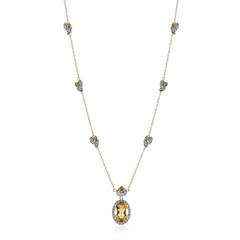 Citrine Silver Necklace
