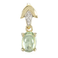 9K Brazilian Paraiba Tourmaline Gold Pendant