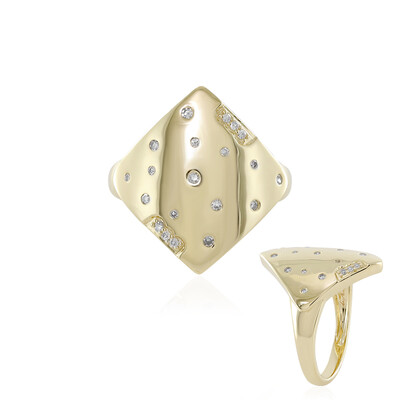 9K SI2 (H) Diamond Gold Ring (de Melo)