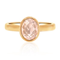 Rose Quartz Silver Ring