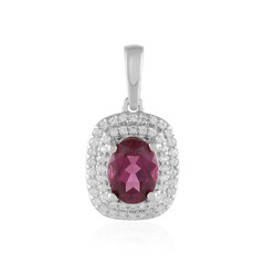 Malawi Garnet Silver Pendant