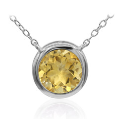 Citrine Silver Necklace