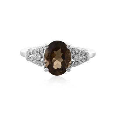 Smoky Quartz Silver Ring