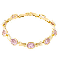 9K Brazilian Kunzite Gold Bracelet (CUSTODANA)