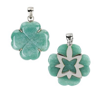Green Aventurine Silver Pendant