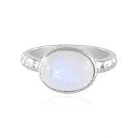 Rainbow Moonstone Silver Ring