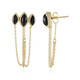 Black Onyx Silver Earrings