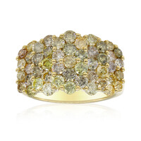 14K SI2 Fancy Diamond Gold Ring (CIRARI)