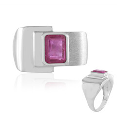 Madagascar Pink Sapphire Silver Ring (de Melo)