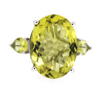 Ouro Verde Quartz Silver Ring