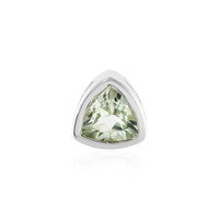 Green Amethyst Silver Pendant