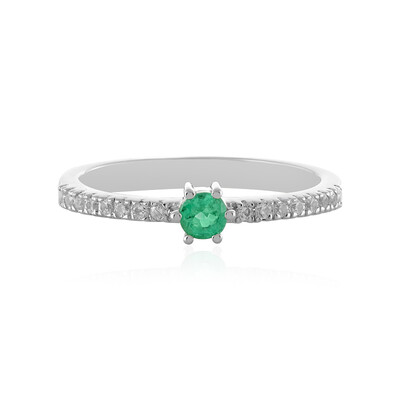 Ethiopian Emerald Silver Ring