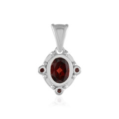 Mozambique Garnet Silver Pendant