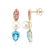 9K Marambaia Topaz Gold Earrings (Michelle Albala)