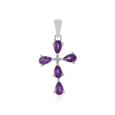 Moroccan Amethyst Silver Pendant