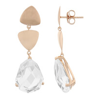 White Quartz Silver Earrings (TPC)