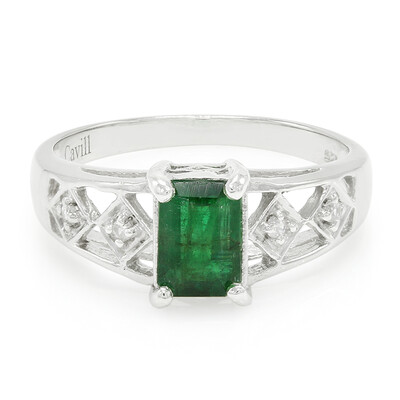 Bahia Emerald Silver Ring