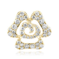 9K SI1 (G) Diamond Gold Pendant