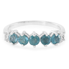 Peacock Kyanite Silver Ring