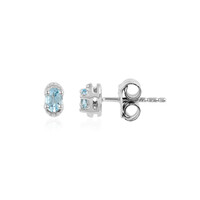 Sky Blue Topaz Silver Earrings