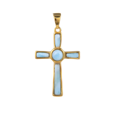 Larimar Silver Pendant