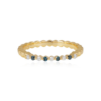 I3 (I) Diamond Silver Ring