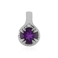 Zambian Amethyst Silver Pendant