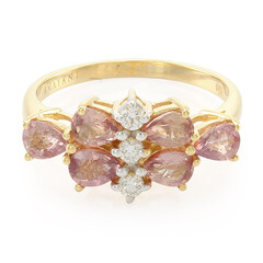 18K Unheated Padparadscha Sapphire Gold Ring (AMAYANI)