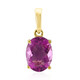 9K Pink Flouorite Gold Pendant