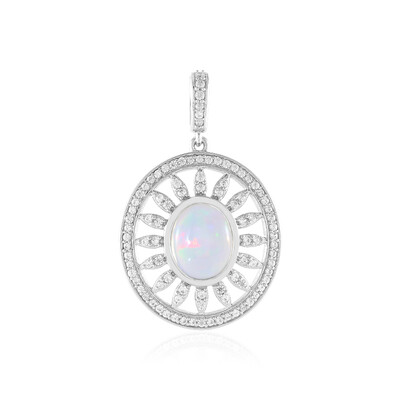 Welo Opal Silver Pendant (Adela Silber)