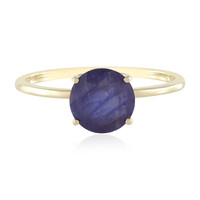 9K Madagascar Blue Sapphire Gold Ring