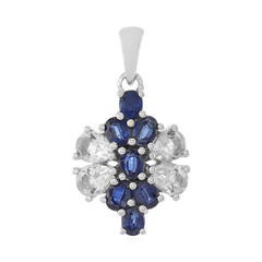 White Topaz Silver Pendant