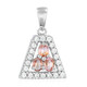 Padparadscha Sapphire Silver Pendant