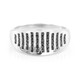 Black Spinel Silver Ring