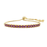 Rhodolite Silver Bracelet