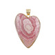 Rhodochrosite Silver Pendant (Bali Barong)