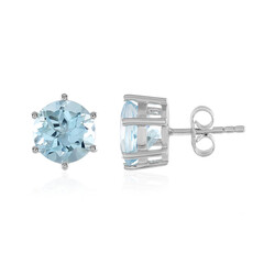 Sky Blue Topaz Silver Earrings