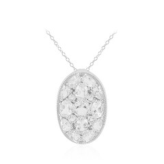 White Topaz Silver Necklace