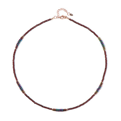 Mystic Hematite Silver Necklace