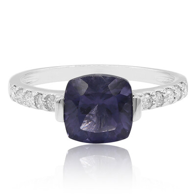 9K Blueberry Quartz Gold Ring
