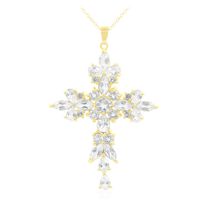 White Topaz Silver Necklace