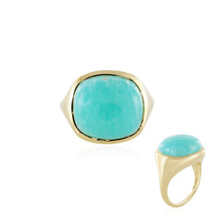 Amazonite Silver Ring