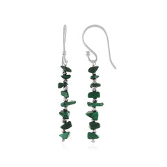 Malachite Silver Earrings