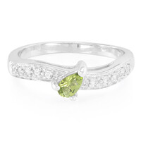Cuprian Tourmaline Silver Ring