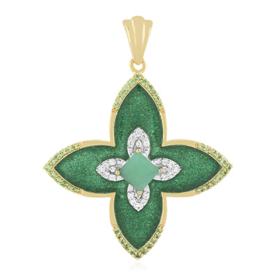 Socoto Emerald Silver Pendant