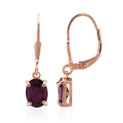 Rhodolite Silver Earrings