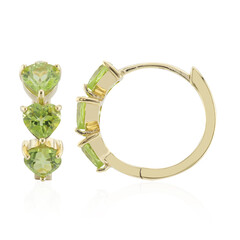 Burmese Peridot Silver Earrings