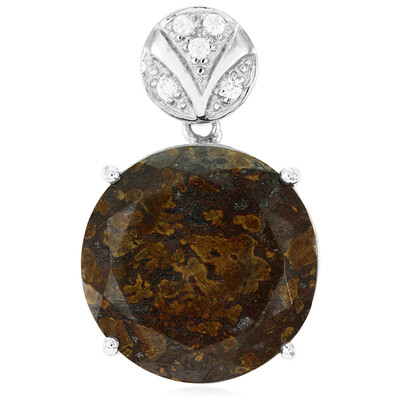 Dinosaur Bone Silver Pendant